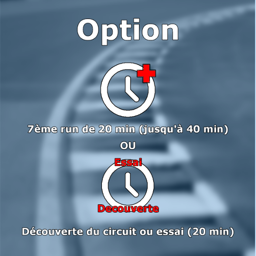 7ème run ou run découverte sur le circuit / piste de DIJON