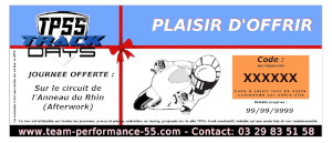 Chèque cadeau 90 €uros - Afterwork Anneau du Rhin